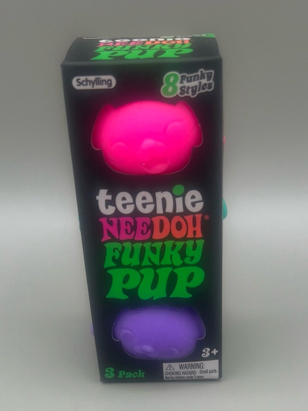 Schylling NeeDoh Teenie Funky Pups ~ 3 Pack 
Pink/Blue/Purple 🩷🩵💜 Collection NEW - Picture 3 of 8